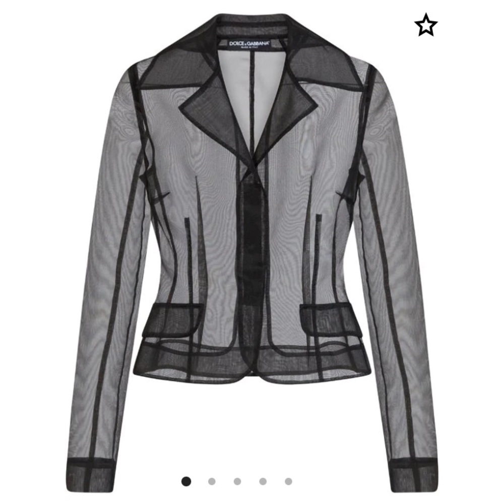 PRICE DROP!!! Dolce and Gabbana Organza Double Breasted Jacket.